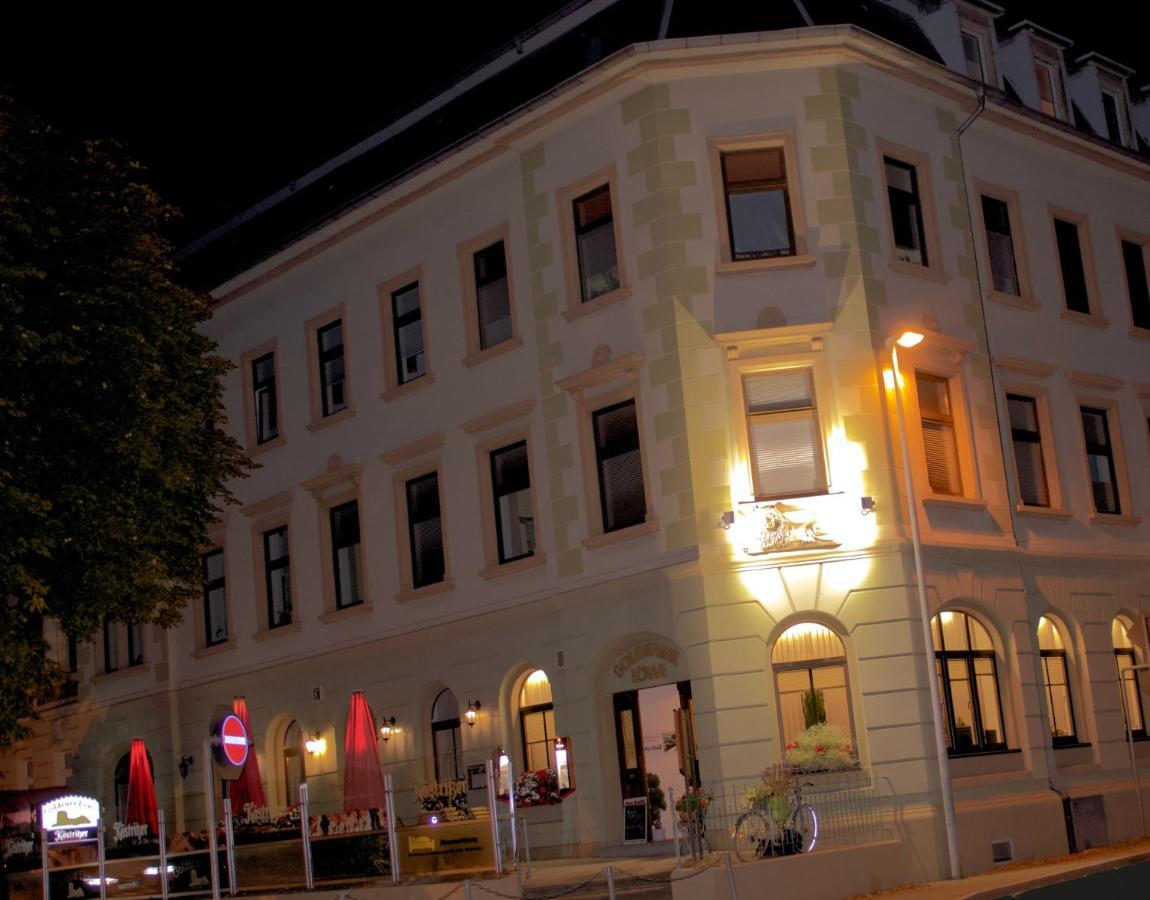 Traditionsgasthaus Goldener Loewe Riesa Restaurant & Pension Dış mekan fotoğraf
