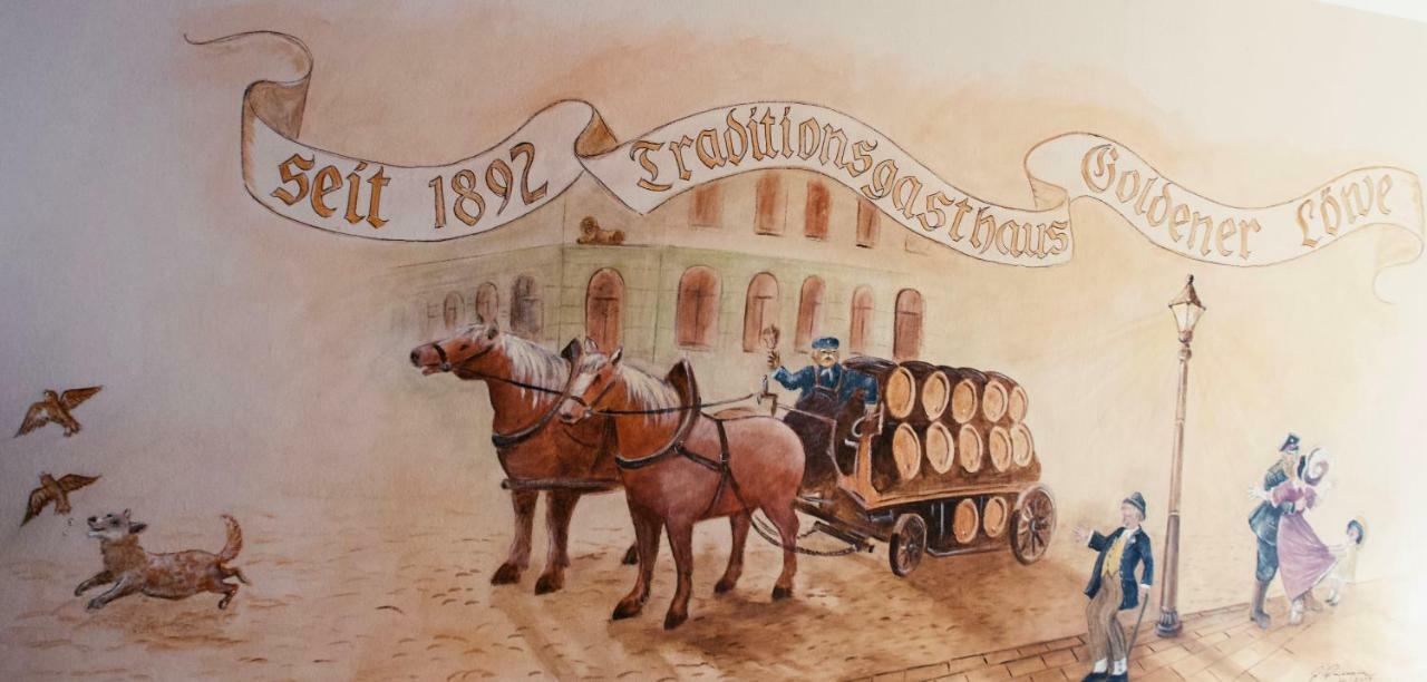 Traditionsgasthaus Goldener Loewe Riesa Restaurant & Pension Dış mekan fotoğraf